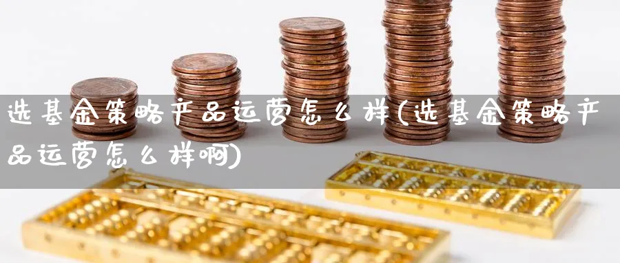 选基金策略产品运营怎么样(选基金策略产品运营怎么样啊)_https://www.aydji.com_内盘期货_第1张