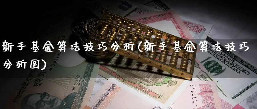 新手基金算法技巧分析(新手基金算法技巧分析图)_https://www.aydji.com_期货品种_第1张