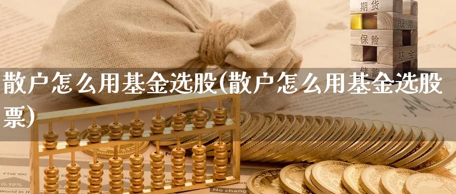 散户怎么用基金选股(散户怎么用基金选股票)_https://www.aydji.com_理财百科_第1张